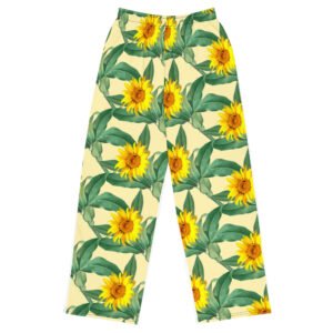 All-over print unisex wide-leg pants